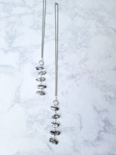 Osage Pearl Chips Beaded Chain Lariat Necklace